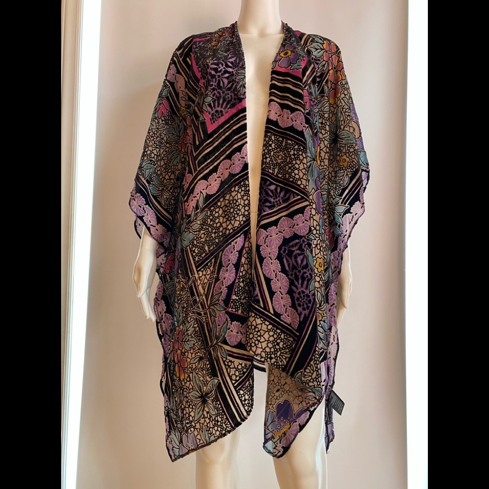 Anthropologie Multicolor Patterned Cardigan